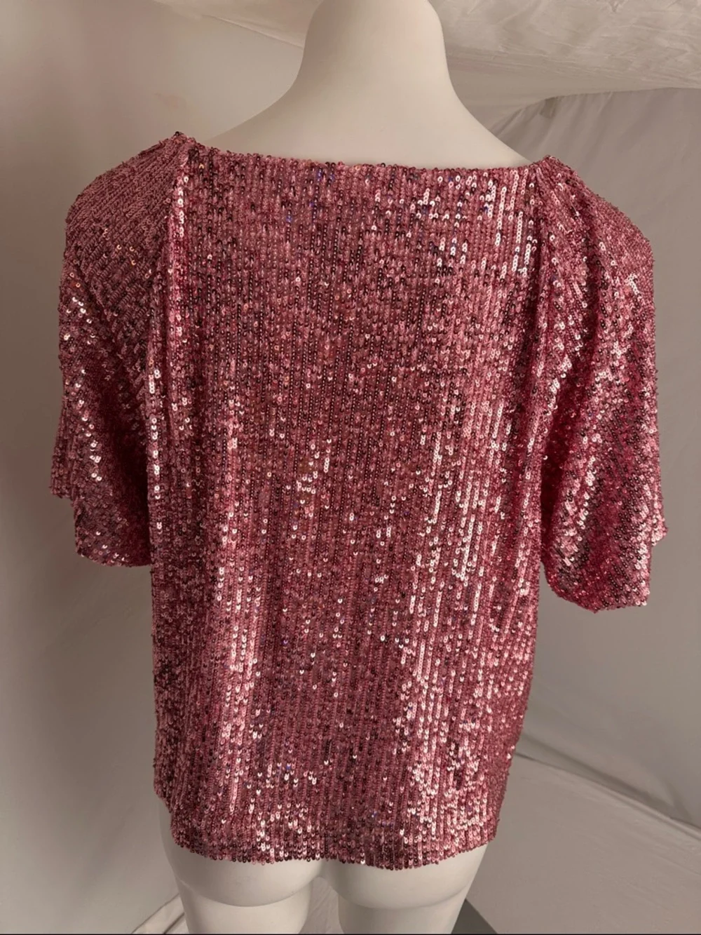 Lilly Pulitzer Cressida Conch Shell Pink Treasure sequin knit top - Picture 4 of 11